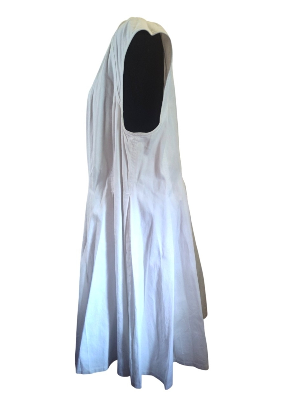 Jessica London White V-Neck Sleeveless Midi Dress - Picture 4 of 6